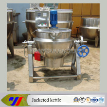 Gas Heating Jacket Cooking Kettle with Scraper Agitator